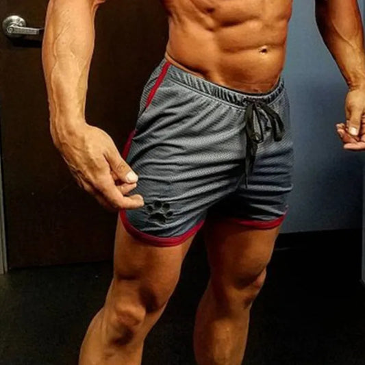 Training Exercise Shorts Solid Fitness Territory Sports Swimming Shorts Men Running Gym Quick-Drying Tie Plus Size Sportwear