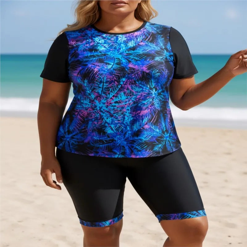 XL-6XL Plus Size High Waist Bikini Women's Push Up Large Size 3XL 4XL Swimsuit Summer Tummy Control Swimwear Tankini Sets