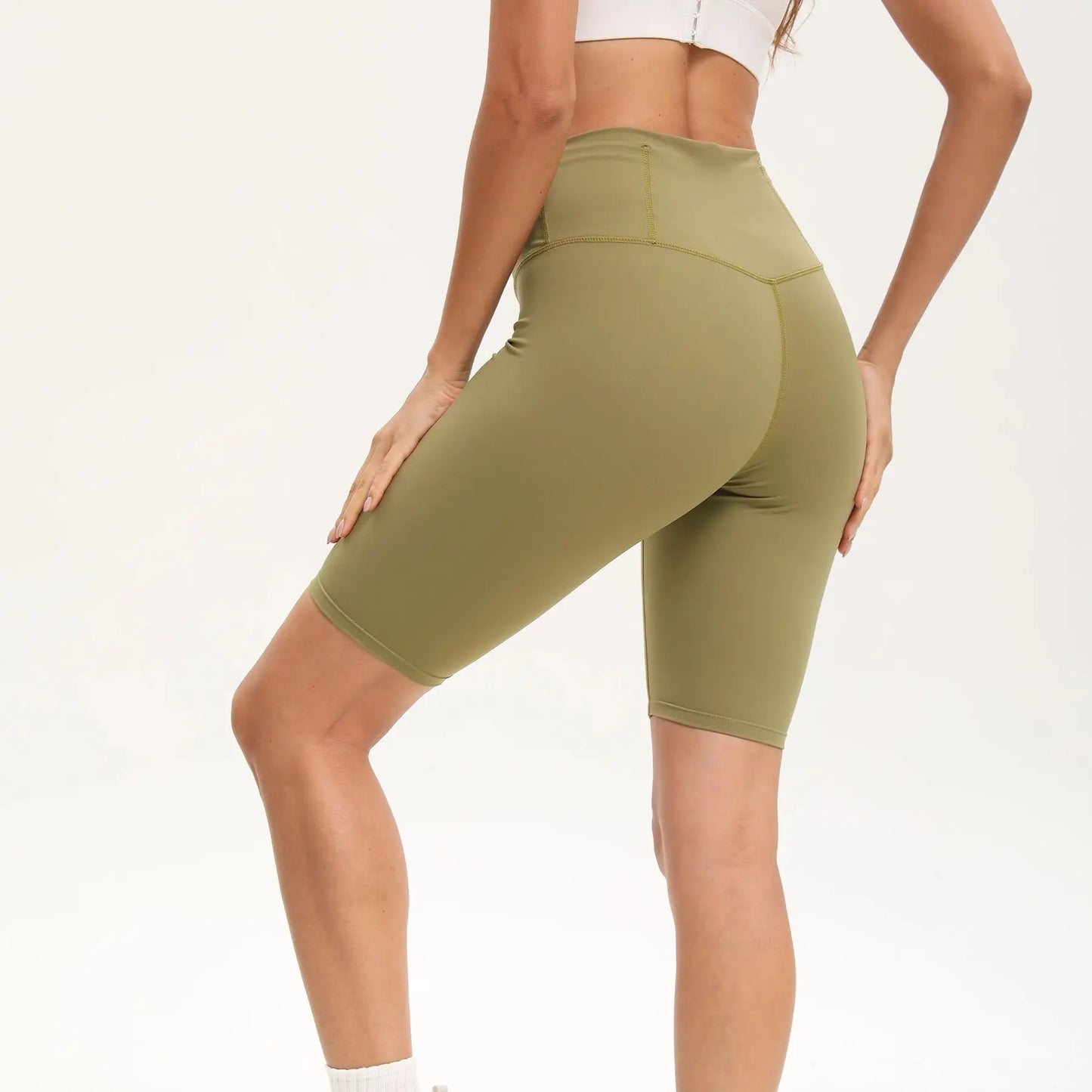 S-XXXL Bike Shorts Women High Waist 3 Pockets Workout Yoga Shorts Stretch Gym Fitness Comfort Ready to Wear Activewear Running Pants