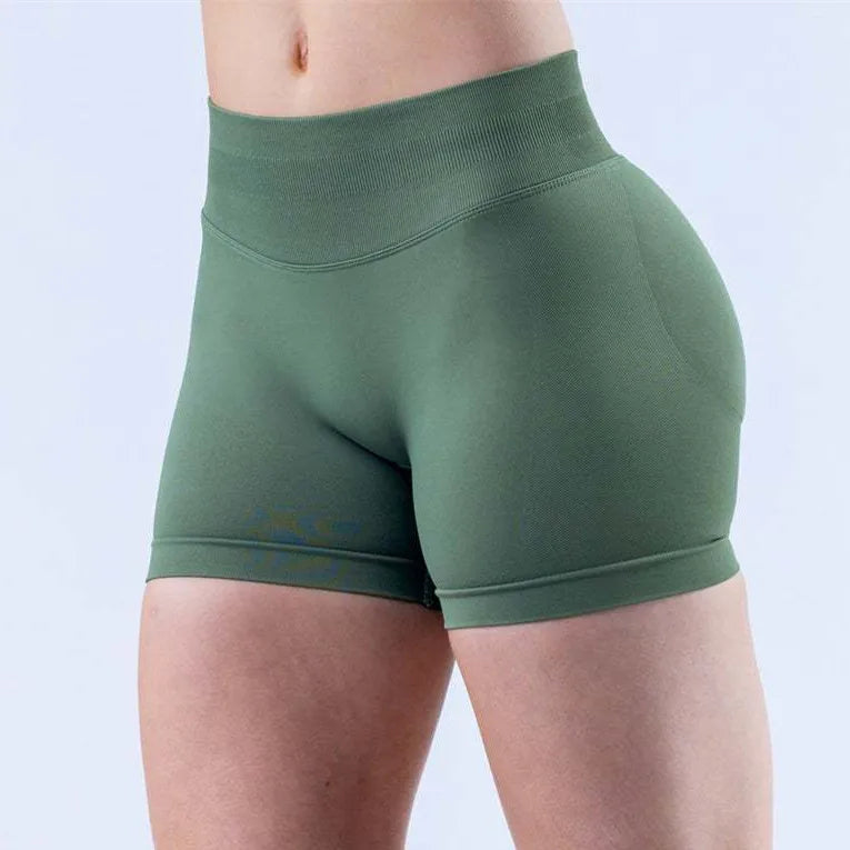D-impact Gym Woman High Support Fitness Sports Biker Shorts Workout Scrunch Butt Yoga Seamless Leggings Running Shorts XP389