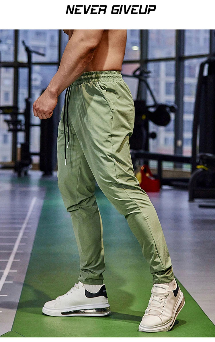 Pencil Pants Mens Gym Casual Sweatpants Pant Fishing Breathable Quick-Drying Ice Silk Outdoor Sports Cycling Jogging Training