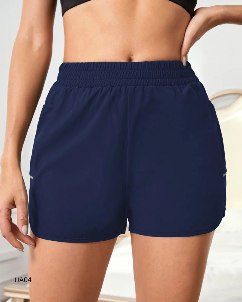 Women's High-Waisted Pocket Shorts