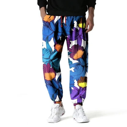 Stylish Floral Sweatpants 3D Print Vintage Man Joggers Gym Hiphop Pants Trousers Mens Casual Sports Jogging Harajuku Streetwear