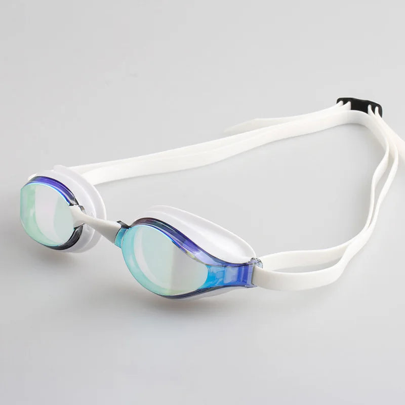 Professional competition goggles, electroplating, anti haze, waterproof, UV resistant, silicone, diving goggles, racing goggles.