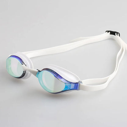 Professional competition goggles, electroplating, anti haze, waterproof, UV resistant, silicone, diving goggles, racing goggles.