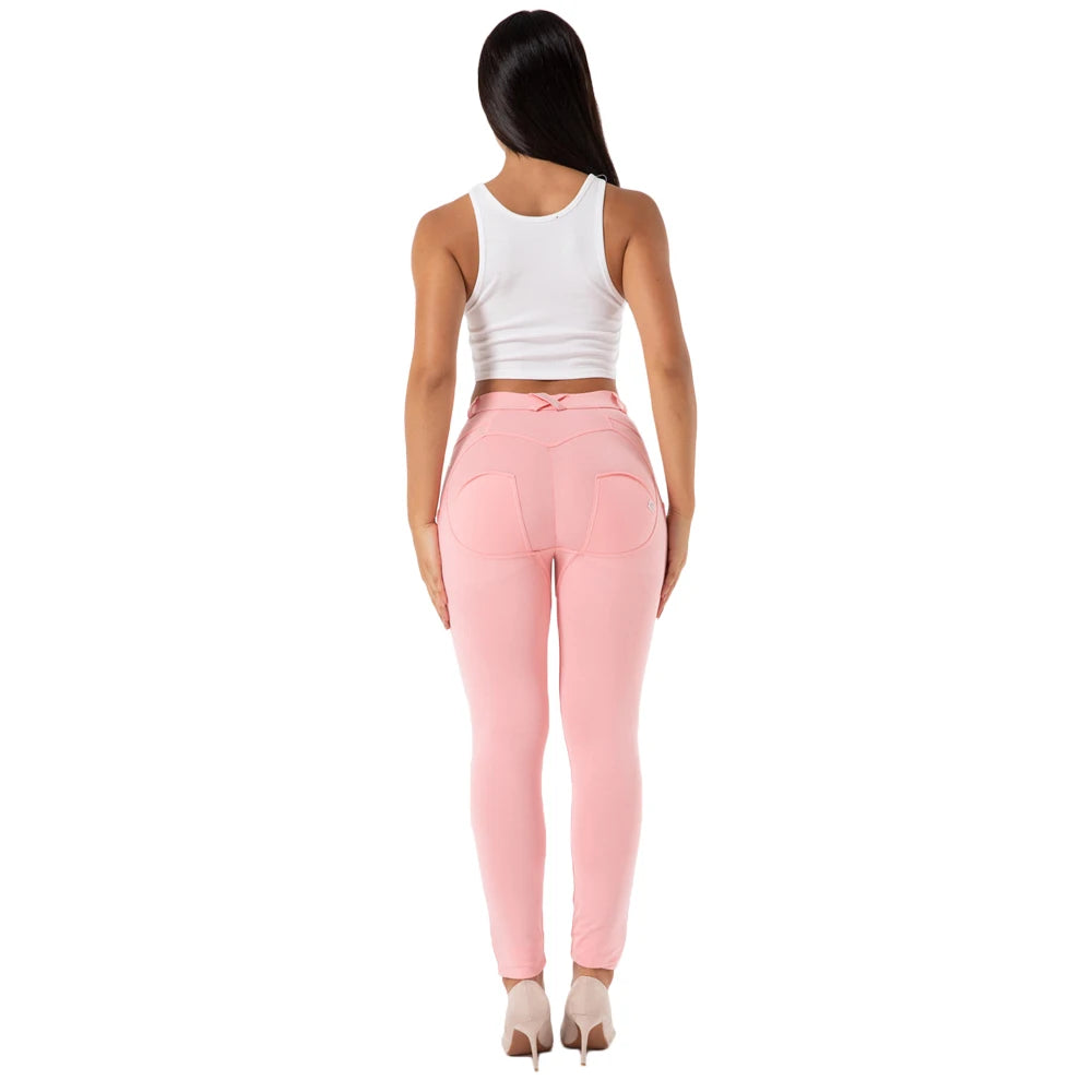 Pink Pants Sport Leggings Push Up Running Tights Fitness for Women Gym Track Pants Yoga Wear Bum Lift Leggings