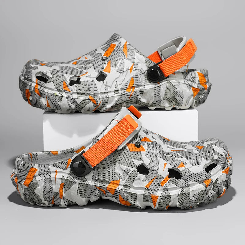 47 Size Summer Men Sandals Light EVA Men's Casual Shoes Hole Shoes Clogs Home Garden Outdoor Male Beach Flat Slippers