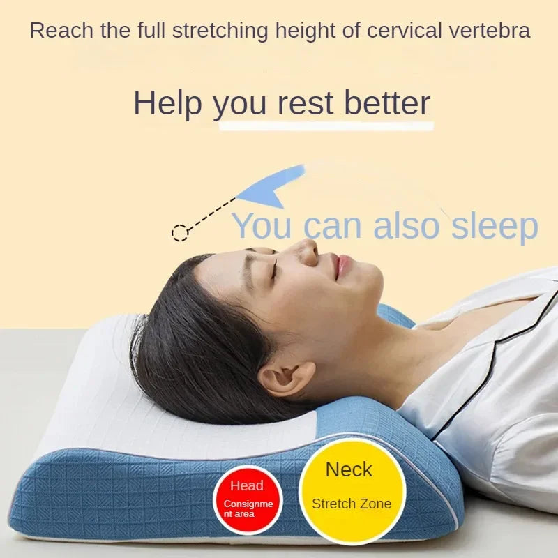 Thailand Natural Latex Pillow Removable and Washable Pillowcase Household Traction Neck Pillow