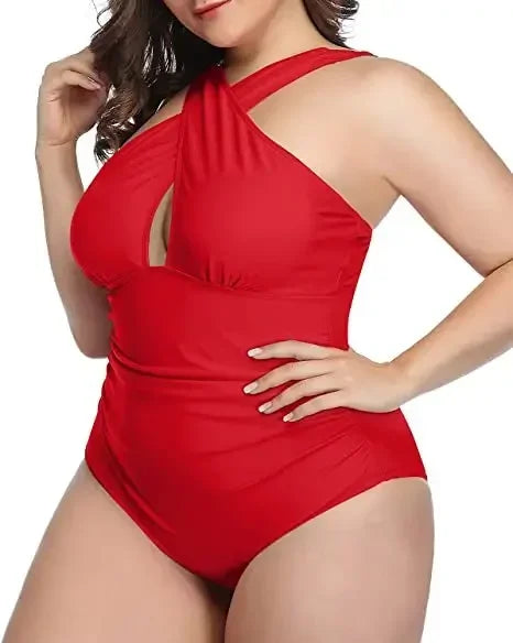 One-Piece Swimsuit for Women Size L-3XL Ladies Push Up Swimwear Swimming Suits Bathing Beachwear Bathers