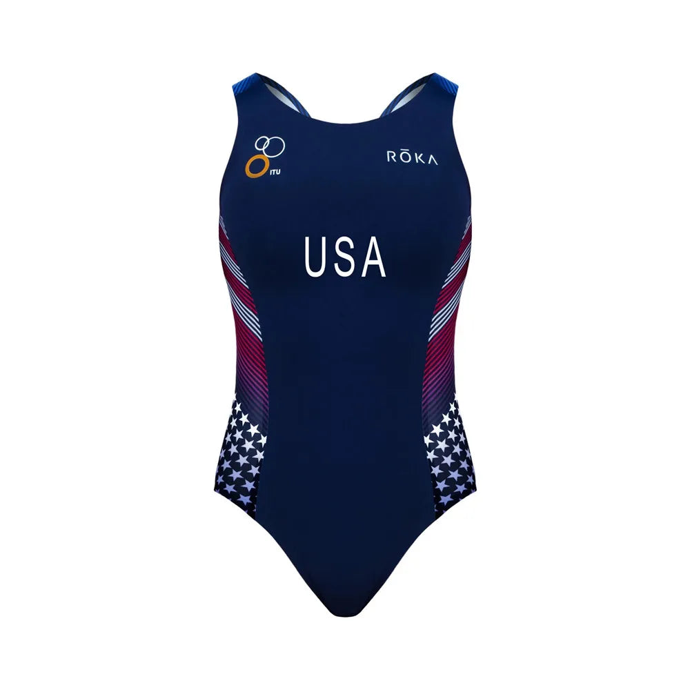 Orca Women Swimming Suit Skinsuit Triathlon Training Physical Fitness Race Bodysuit Diving Surfing Beach Casual Comfort Swimwear