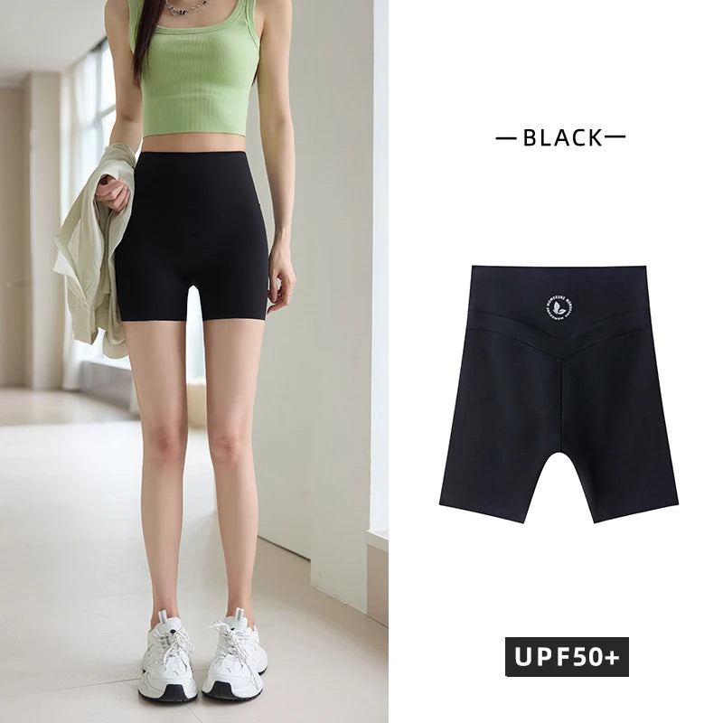 Thin Sharkskin Push Up Mini Shorts Women Slim Tight Butt Lifter Safety Shorts Sport Fitness Yoga Cycling Shorts