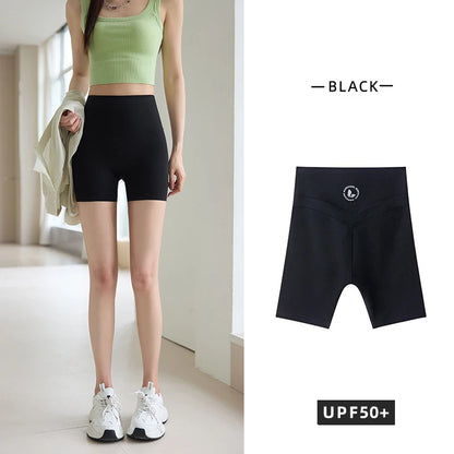 Thin Sharkskin Push Up Mini Shorts Women Slim Tight Butt Lifter Safety Shorts Sport Fitness Yoga Cycling Shorts