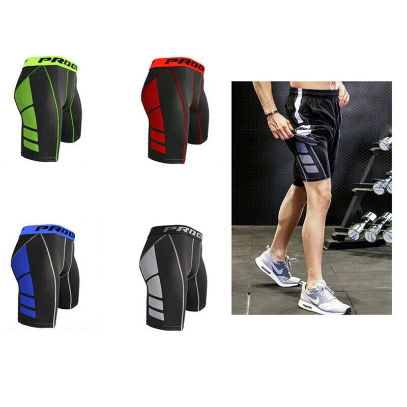 Men Compression Gym Shorts Quick Dry Fitness Sport Tight Gym Running Shorts Workout Fitness Jogger Leggings Men Athletic Tight