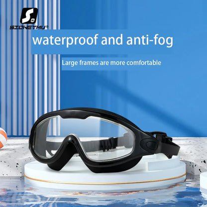 Swimming Glasses Adult Men and Women High-definition Waterproof  Anti-fog Swimming Goggles Flat Big Frame Swimming Goggles