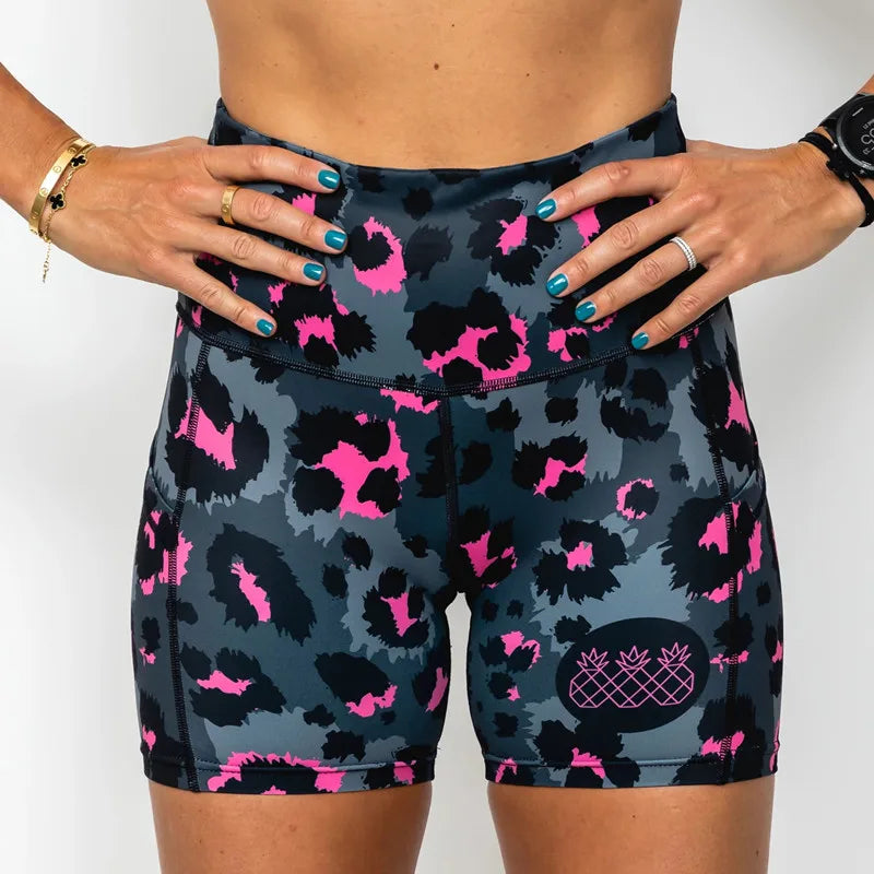 Women's Racing Yoga Shorts Casual Tight Shorts Fitness Pants Running Elastic Femme Biker Shorts