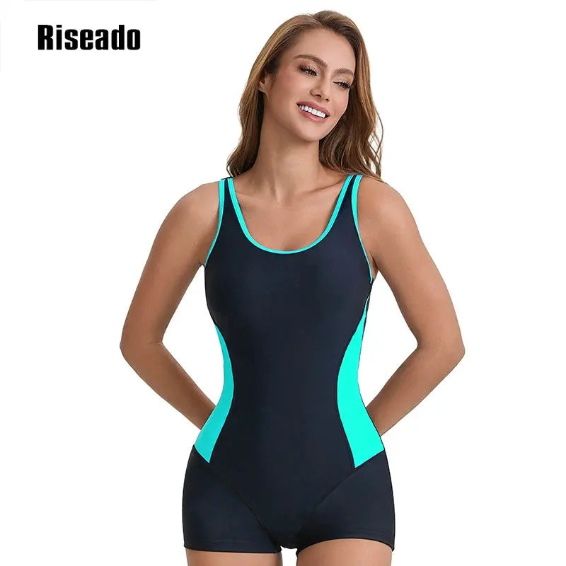 Female Athletic One Piece Swimsuit for Women Racerback Sport Swimsuits Modest Swimwear Training Competition