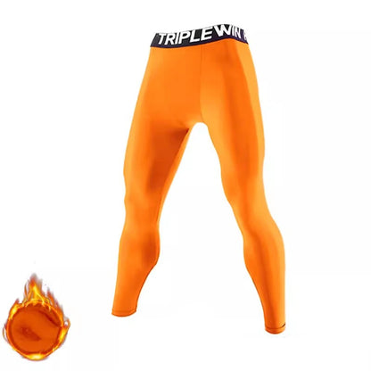 Spring Autumn Men Women Running Tights GYM Pant Exercise Basketball Football Soccer Fitness Sport Long Fleece Thermal Legging J8