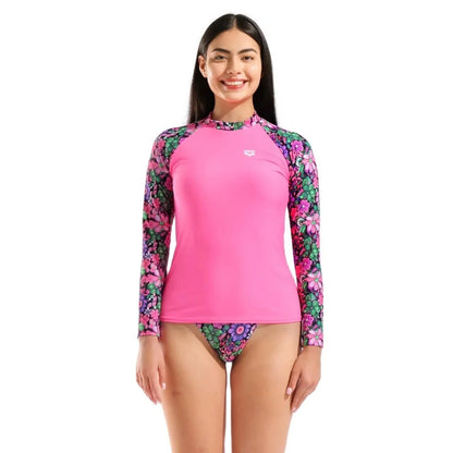 Women Swimsuit Swimming T-shirt Beach UV Protection Swimwear Rash Guard Long Sleeve Surfing Diving Swimsuit Surf Rash guard