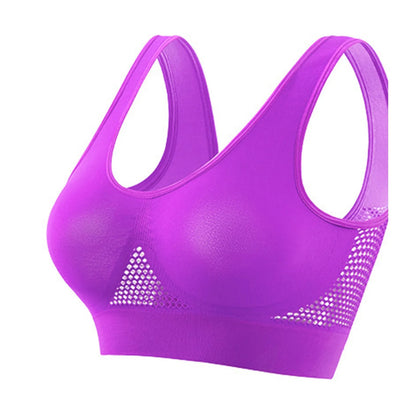 Women Large Size Bra Vest Daily Casual Running Fitness Yoga Beauty Tank Top Sports Vest Without Steel Rims Comfy Breathable Bra