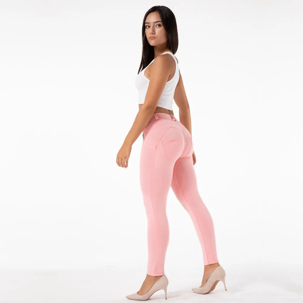 Pink Pants Sport Leggings Push Up Running Tights Fitness for Women Gym Track Pants Yoga Wear Bum Lift Leggings