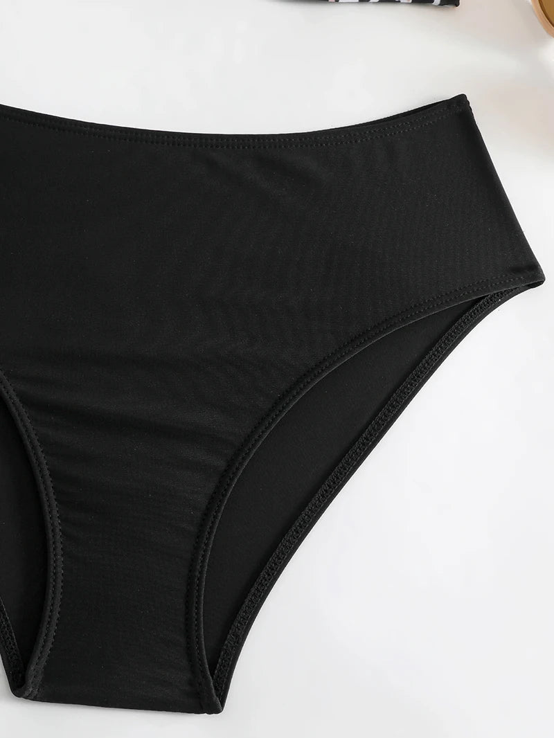 Two Pieces Swimsuits Women Bikini Set Beachwear Push Up Solid Summer Bathing Suit Triangle Bikini Swimwear Low Waist