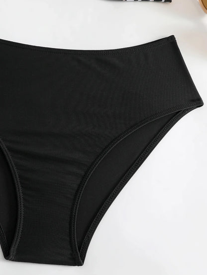 Two Pieces Swimsuits Women Bikini Set Beachwear Push Up Solid Summer Bathing Suit Triangle Bikini Swimwear Low Waist