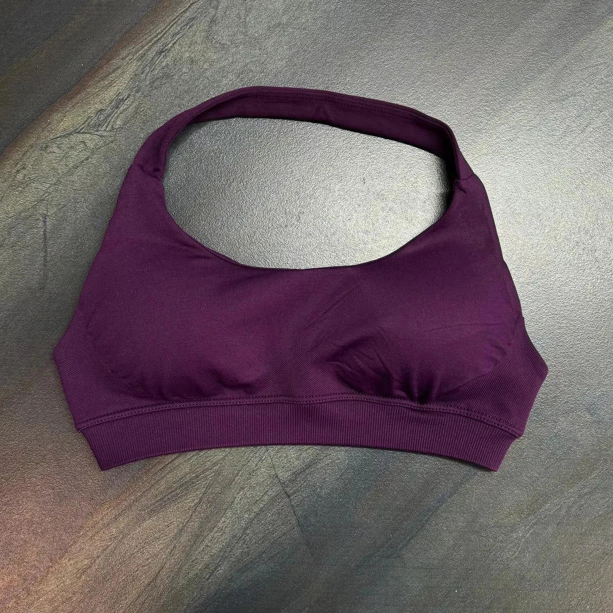 Halter Sports Bra for Women Neck Strap Bra Seamless Open Back Top Medium Support Gym Crop Top Stretchy Sportswear