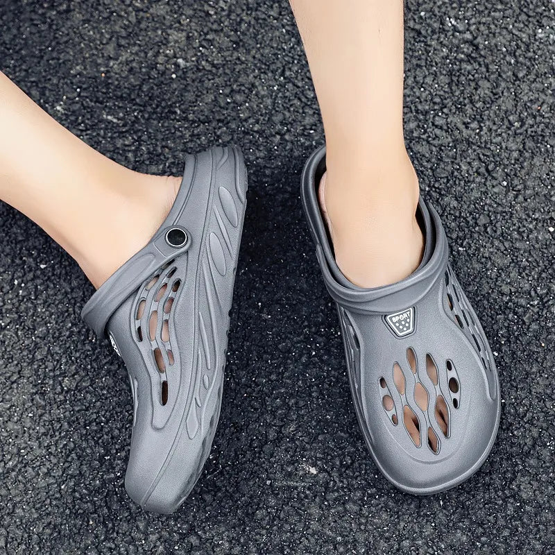 Men Sandals Light EVA Men's Casual Shoes Hole Shoes Clogs Home Garden Outdoor Male Beach Flat Slippers Big Size 49