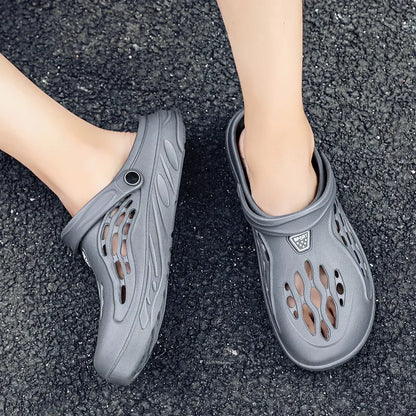 Men Sandals Light EVA Men's Casual Shoes Hole Shoes Clogs Home Garden Outdoor Male Beach Flat Slippers Big Size 49
