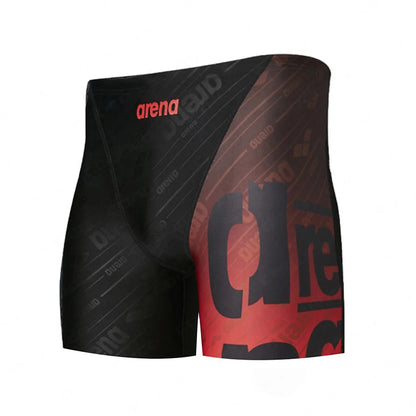 Men's Swim Jammer Athletic Training Swimsuit Shorts Swimming Trunks Jammer Swimwear Beach Tights Shorts Quick Dry Surf Pants