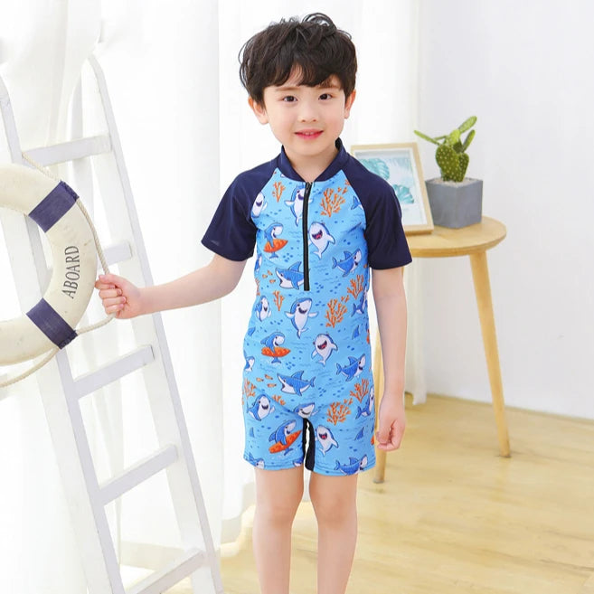 2-10Years Girl Swimwear Swimsuits UV Protective Long Sleeve Children Swimsuits Sport