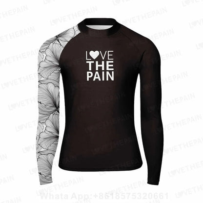 Men Long Sleeve Surfing Rash Guard Summer Surf Clothes T-shirt Swimwear Swim Beach Uv Swimming Diving Suit Rashguard Camiseta