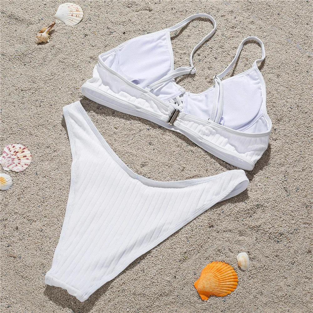 Swimsuit European and American style new steel tray gathers bikini swimsuit