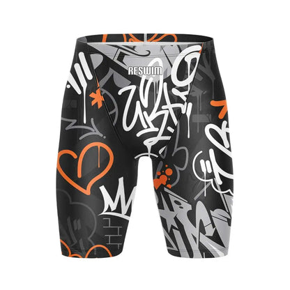 Men's Jammers Racing Swimsuit Swim Trunks Beach Tights Shorts Athletic Training Swimwear Sports Swimming Rash Guards Pants