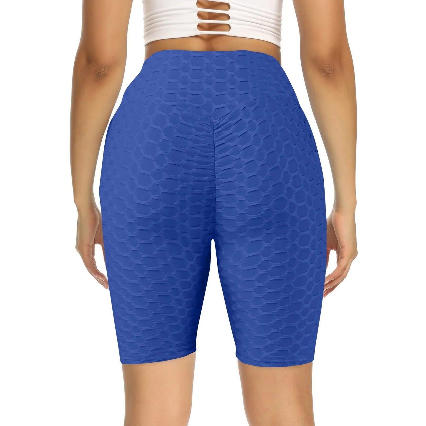 Women's Capris Yoga Fitness Peaches Buttocks Bubble Sports Leggings With Pockets Pants for Women Women’s Yoga Pants