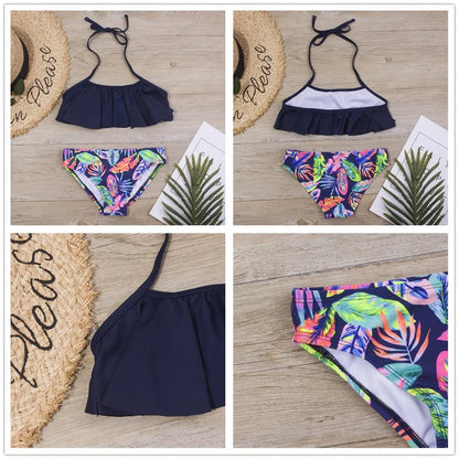 Multi Style Multi Colour Kids Girls Bikini Set 2025 New Print Girls Kids Swimwear Swimsuit Summer Children  Bathing Suit