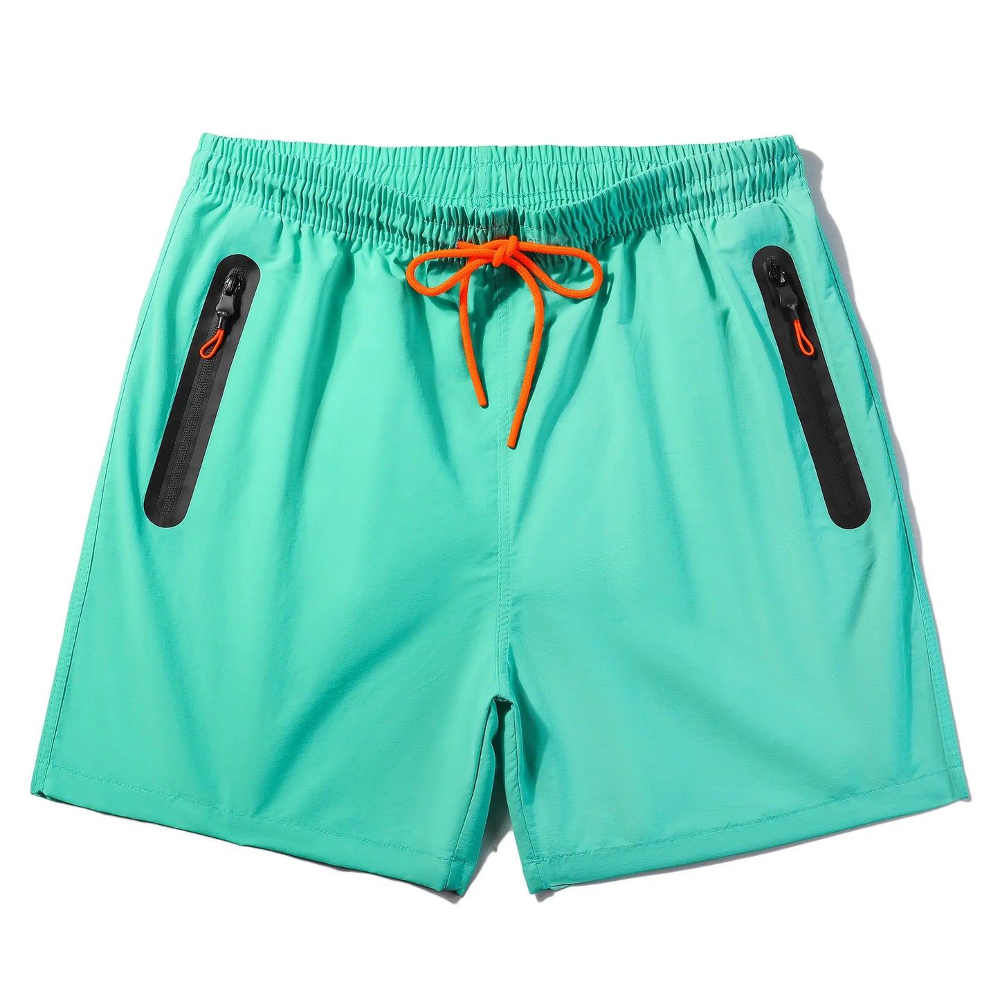 (S-3XL)Mens Quick-Dry Waterproof Surf Trunks - 5" Breathable Swim Shorts with Zipper Pockets Lightweight Nylon Beach Shorts