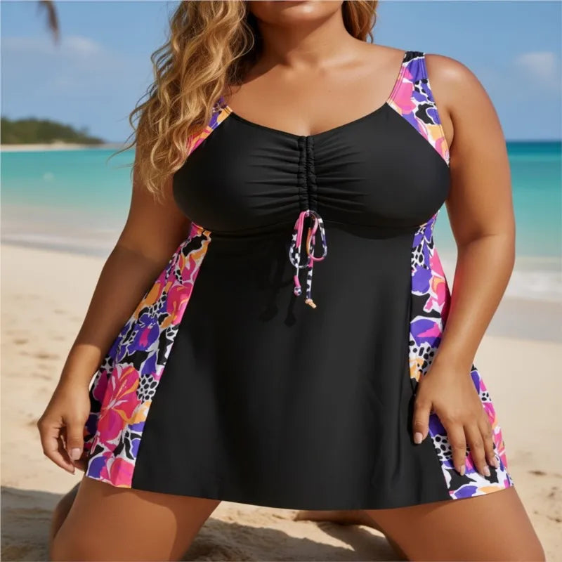 XL-6XL Plus Size Tankini Women's Push Up Large Size 4XL 3XL Swimsuit Summer Tummy Control Swimwear Tankini Sets