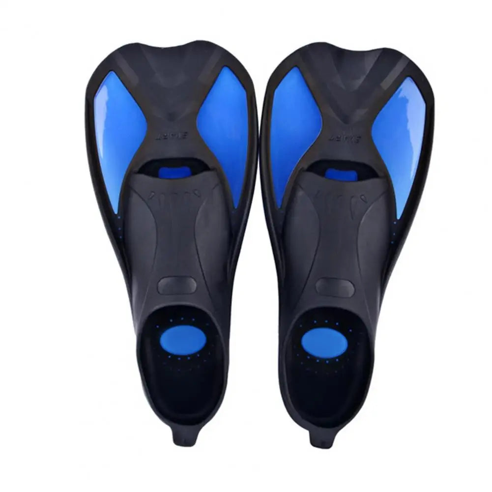 Diving Fins Swimming Training Fins Professional Snorkeling Flippers Short Blade Flippers Leg Strength Building Swimming Flippers