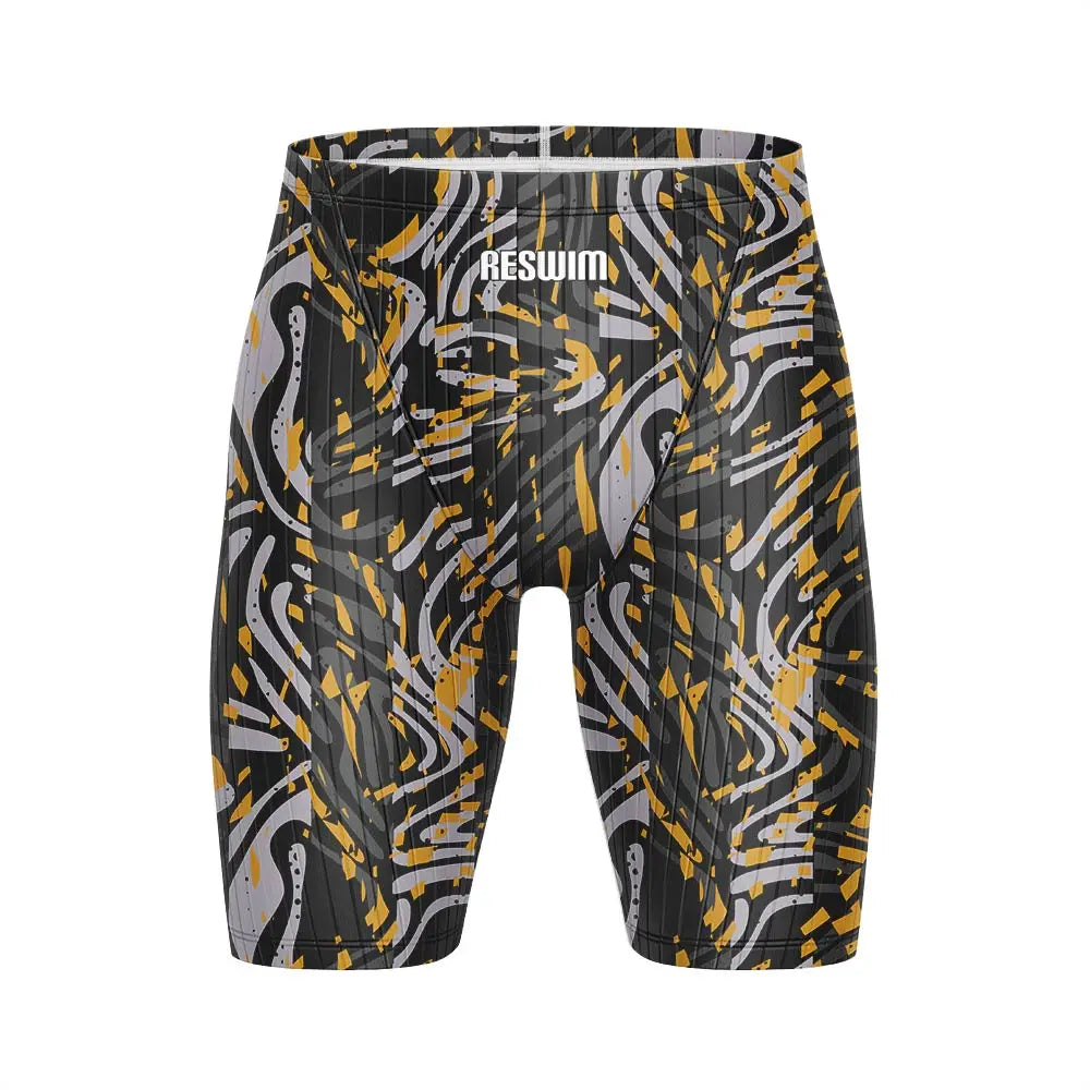 Men's Jammers Racing Swimsuit Swim Trunks Beach Tights Shorts Athletic Training Swimwear Sports Swimming Rash Guards Pants