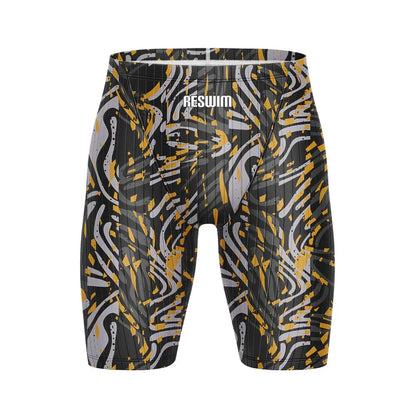 Men's Jammers Racing Swimsuit Swim Trunks Beach Tights Shorts Athletic Training Swimwear Sports Swimming Rash Guards Pants