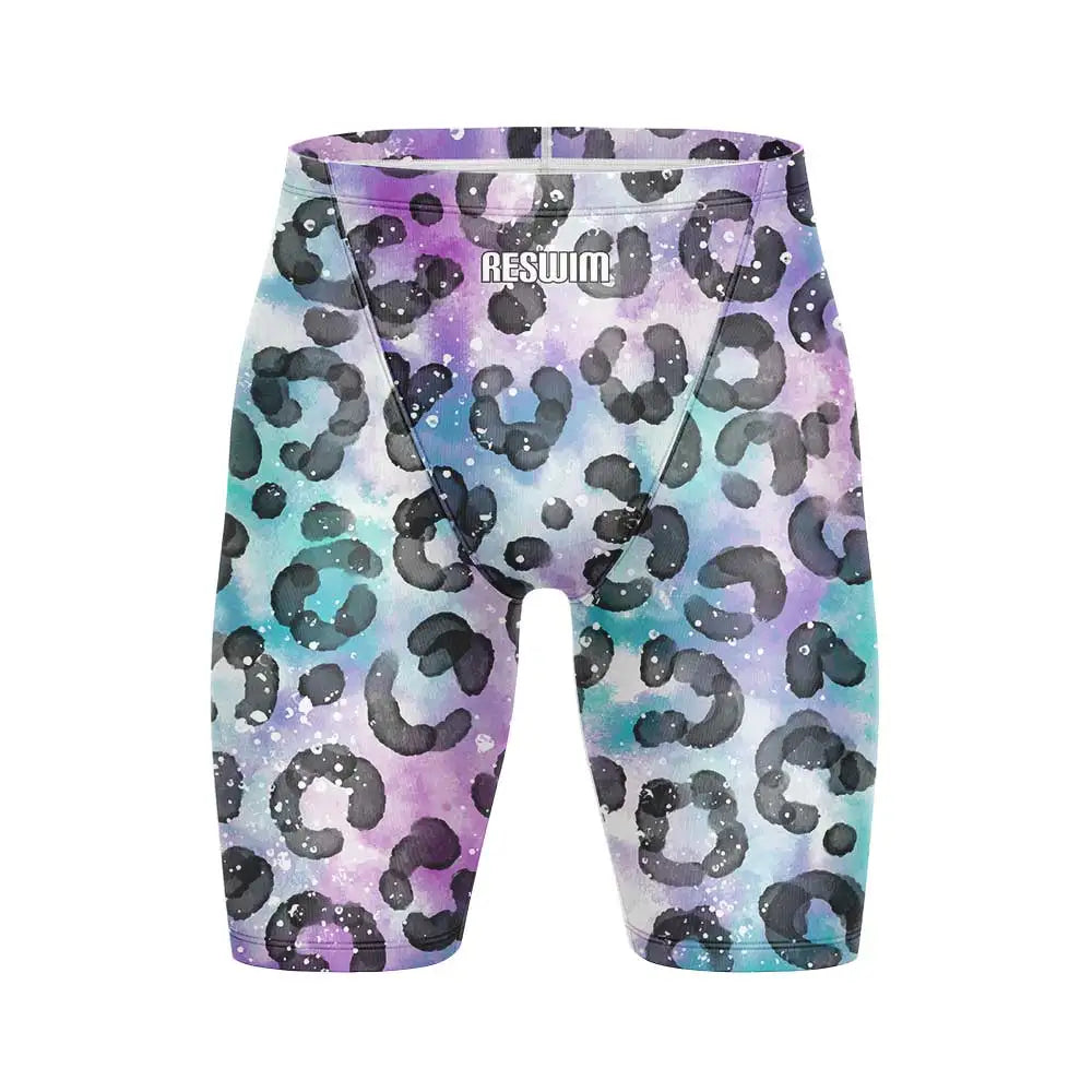 Summer Swim Jammer Quick Dry Swimsuit Print Swimming Beach Tights Shorts Surfing Trunks Men's Swimwear Sports Training Pants