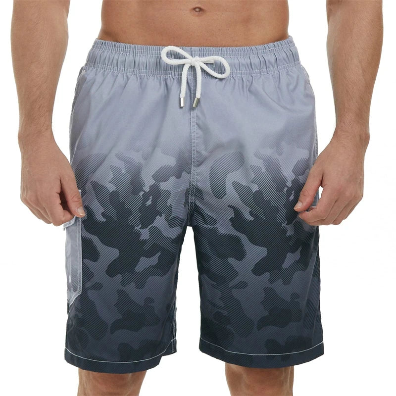 3D Print Casual Fashion Mens Beach Shorts Hawaii Vacation Swim Trunks For Men Floral Short Pants Board Shorts