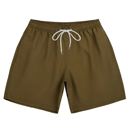 Men's Summer Low Waist Swim Trunks Quick Dry Breathable Beach Vacation Surfing Swimwear
