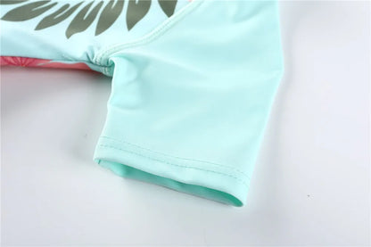 Wishere Swimsuit One-piece Baby Swimwear Girl's Bikini Swimming Rashguard UPF50+ Beachwear Sunsuit Kids Bathing Surfing Suit