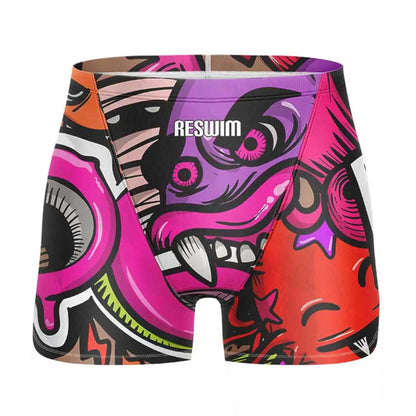 Swim Boxers Summer Men's Swimm Shorts Jammer Swimsuit Short Chlorine Resistant Swimwear Swimming Trunks Beach Tights Gym Surfing Pants