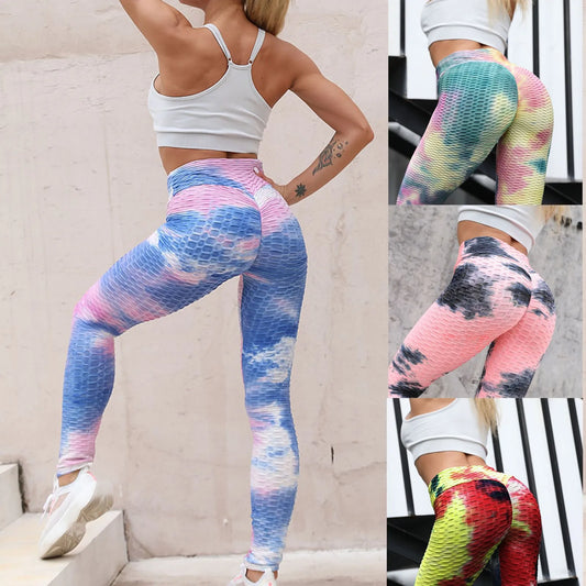 Women's Seamless Leggings High Waist Scrunch Butt Lifting Elastic Leggings Seamless Screen Print Gym Yoga Pants