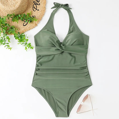 Swimwear Women One Piece Plus Size Swimsuits Closed Push Up Female Beach Swim Wear Body Bathing Suits