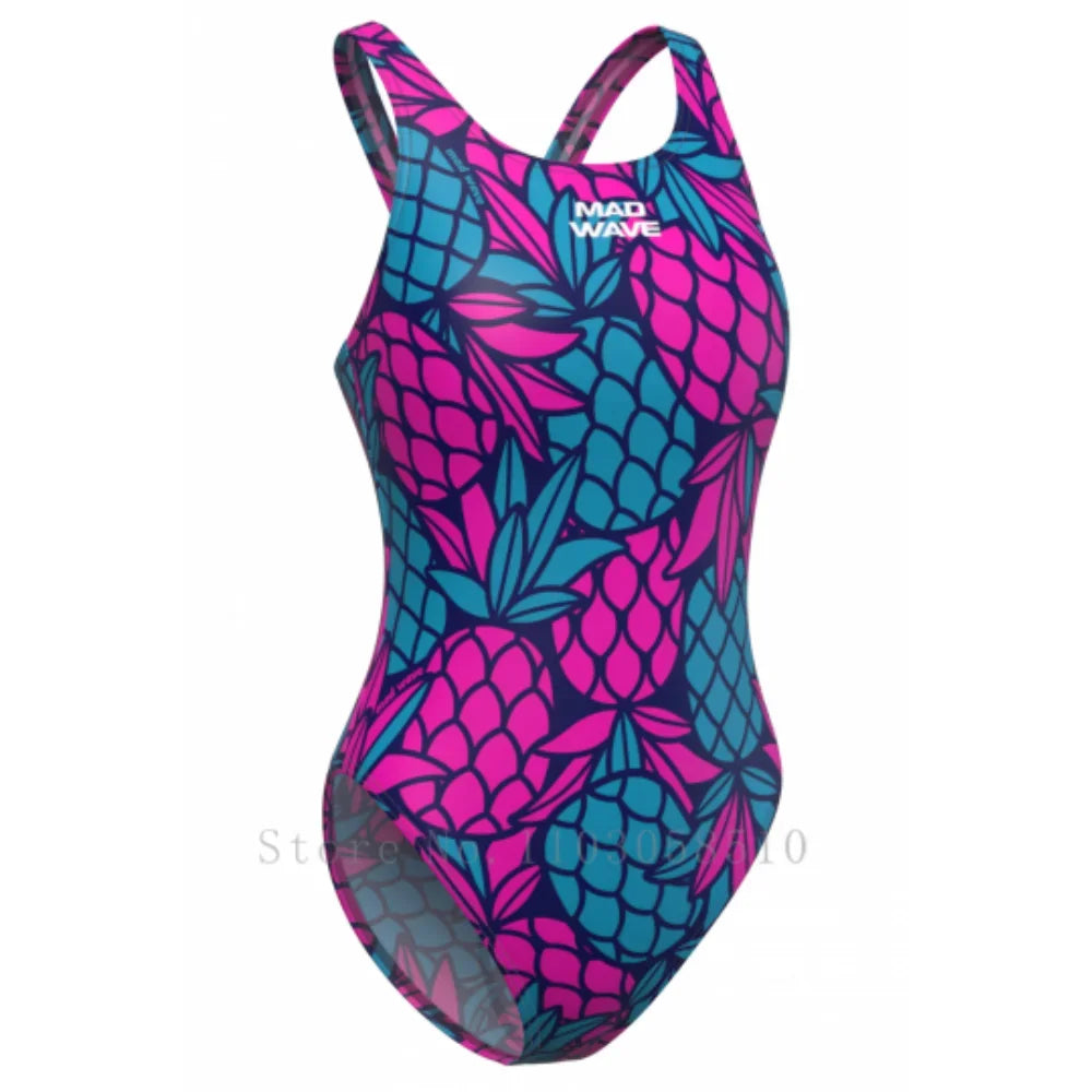 Women's Fruit-Print One-Piece Training Swimsuit