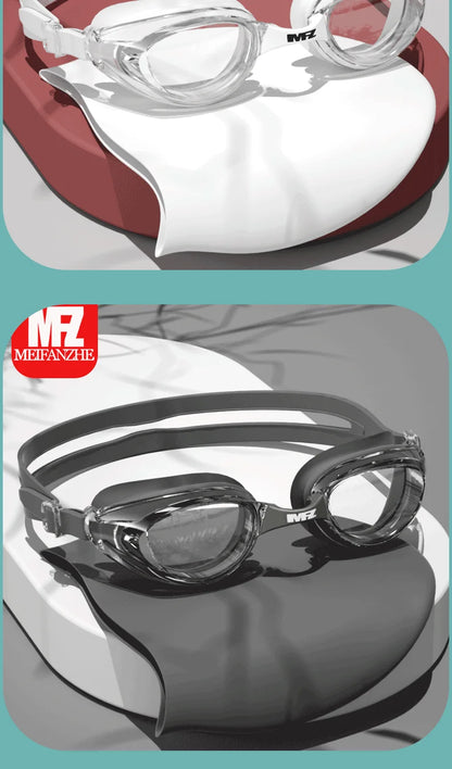 Small Frame Waterproof Anti-fog Adjustable Swimming Goggles for Men and Women